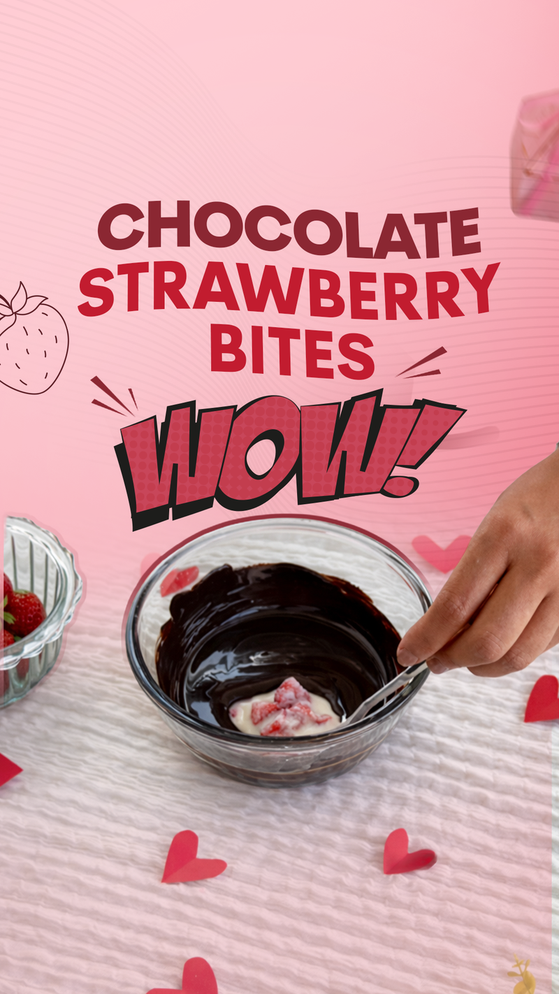 Chocolate Strawberry Yogurt Bites Recipe