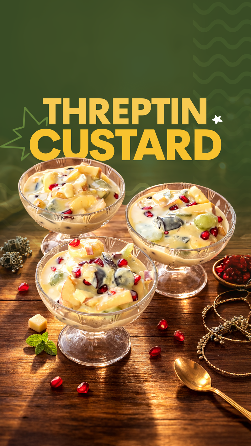 Threptin Fruit Custard Recipe